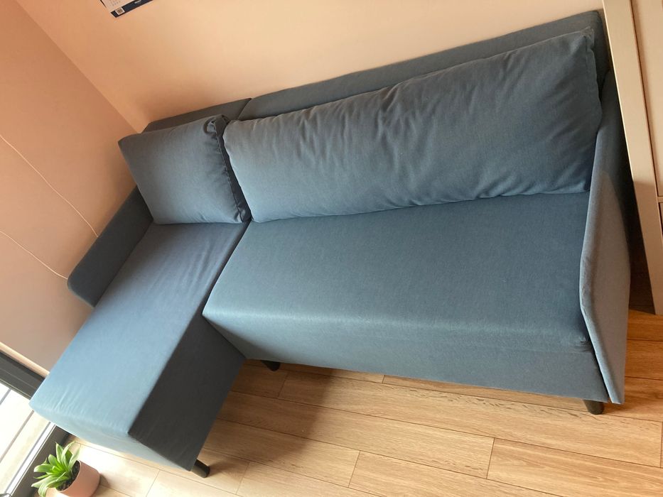 3 os sofa rozkładana z szezlongiem, narożnik, Ikea