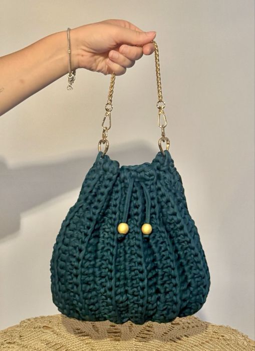Mala saco em crochet