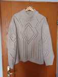 Damski sweter, półgolf z wełną i alpaką. H&M. Rozmiar M/oversize