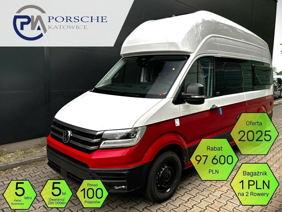 Volkswagen Grand California 600 2.0 TDI 163 KM AUT  Klima Dach Wyprzedaż 2025 RABAT 98 800 pln PLAC Ponad 100 pojazdów