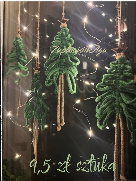 Choinki ozdoba na okno 25 cm
