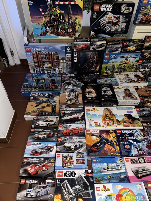 Lego MEGA haul de sets descontinuados, novos a excelentes precos