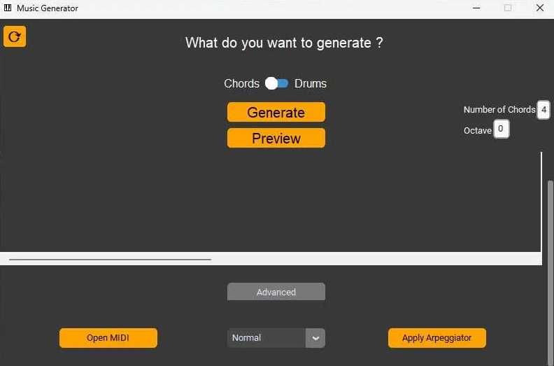 Програма Music Generator