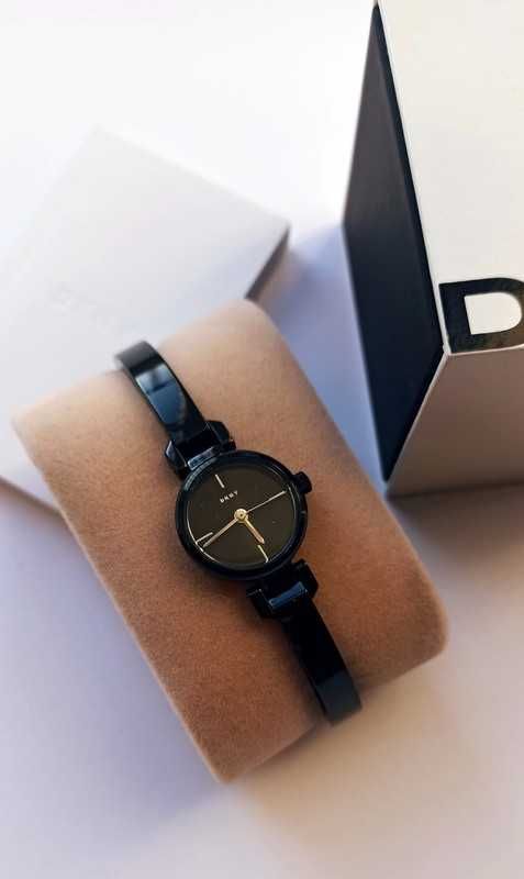 DKNY czarny zegarek bransoletka bransoleta nowy