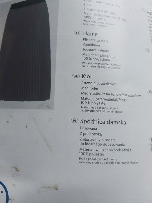 Nowa plisowana spódnica mini szara