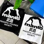 Футболка MANTO Society Black • Чорний, Білий • 100% бавовна • Манто