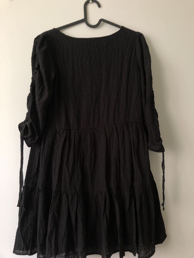 Sinsay nowa czarna sukienka rozmiar xs babydoll