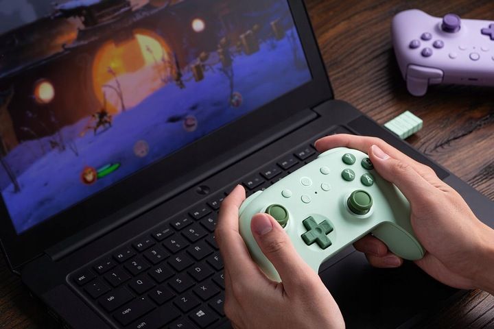 Pad Bezprzewodowy 8bitdo Ultimate 2c Green Hall Effect 2.4g Bt Android