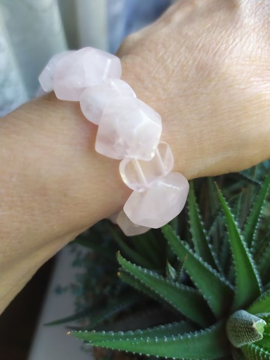 Браслет Розовый Кварц