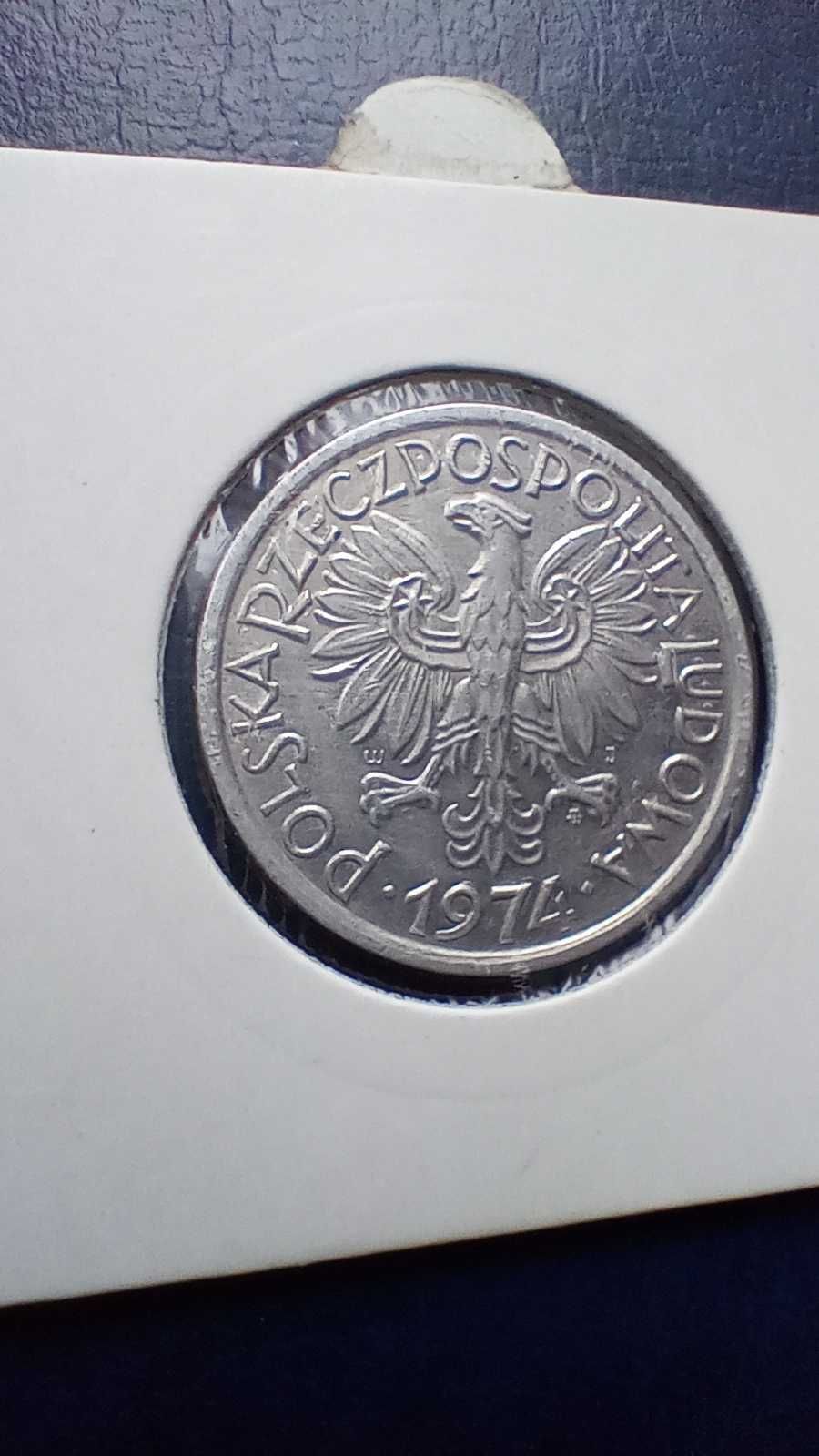 Stare monety 2 złote 1974 Jagody PRL około mennicza Piękna