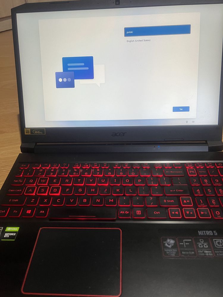 Acer nitro 5 stan bdb