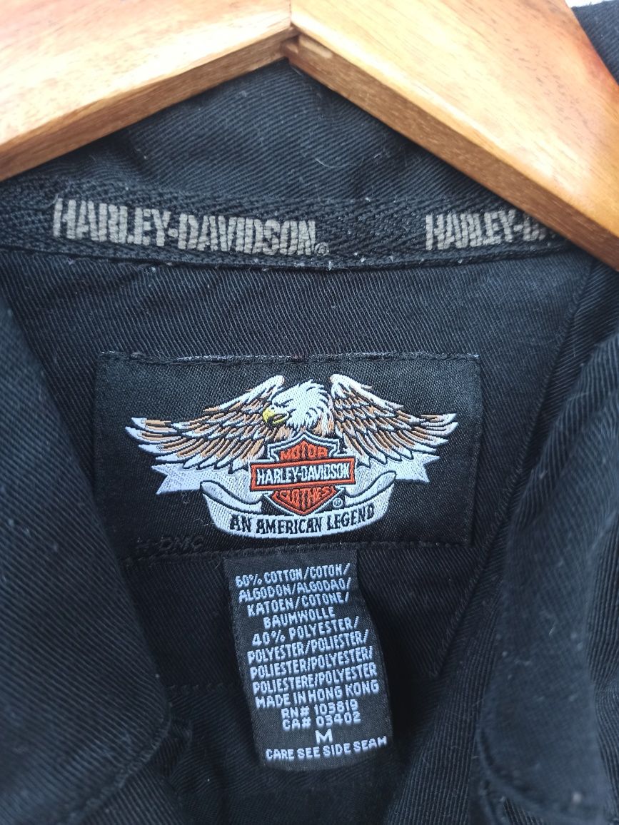Рубашка Harley Davidson M сорочка харлі з нашивками