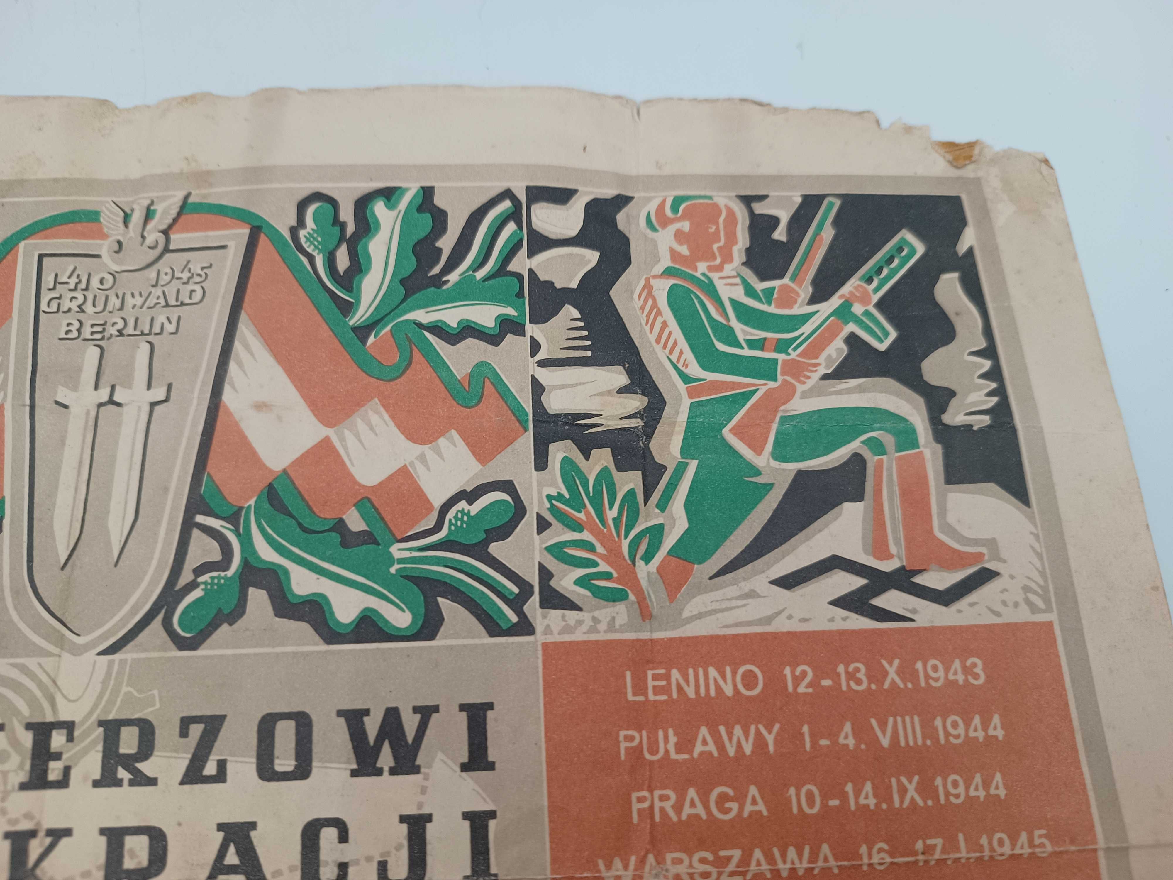 Dyplom Żołnierzowi Demokracji za walkę z najeźdźcą niemieckim