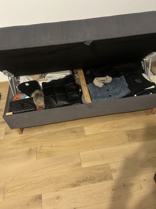 Pufa z pojemnikiem/ duża - 135x67 cm