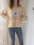 Sweter beżowy oversize
