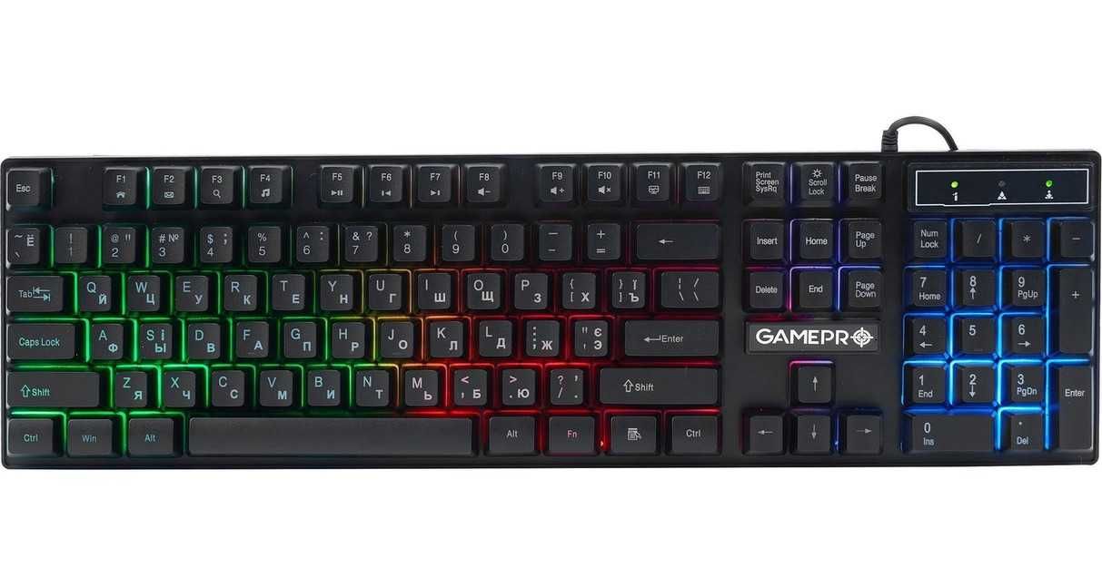 Ігрова клавіатура GamePro GK296 RGB підсвітка | Игровая клавиатура