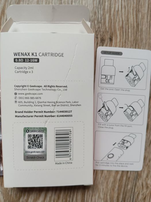Kartridże nowe, nieużywane.