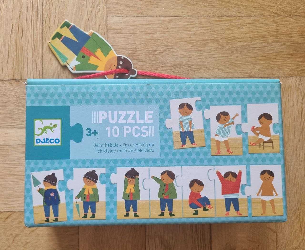 Puzzle Djeco – 2 zestawy historyjek (I’m dressing up + The Day)