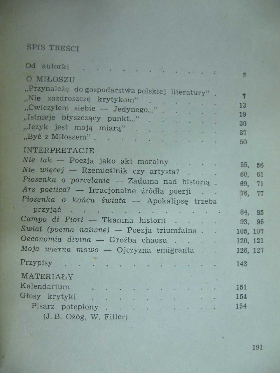 Poezje Czesława Miłosza - Bożena Chrząstowska