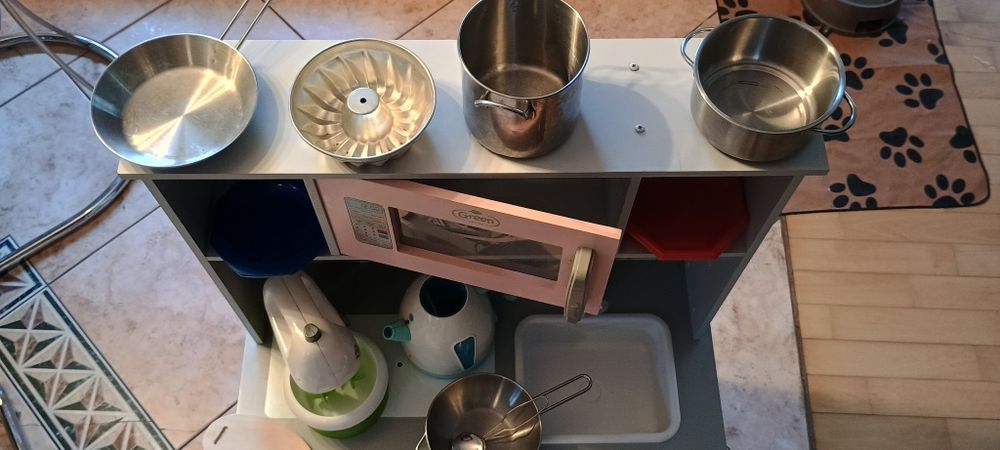 Kuchenka drewniana zabawka dla dziecka akcesoria