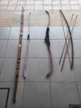 Arcos flechas  indigenas  e outros