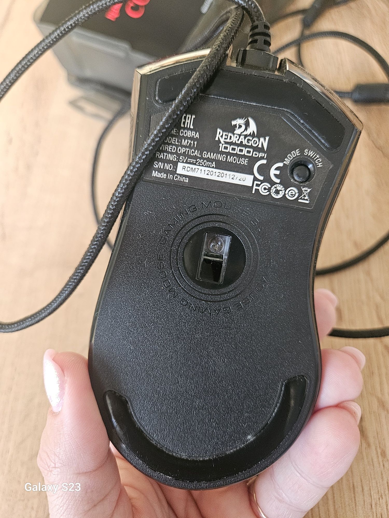 Myszka gamingowa przewodowa Redragon Cobra M711 czarna