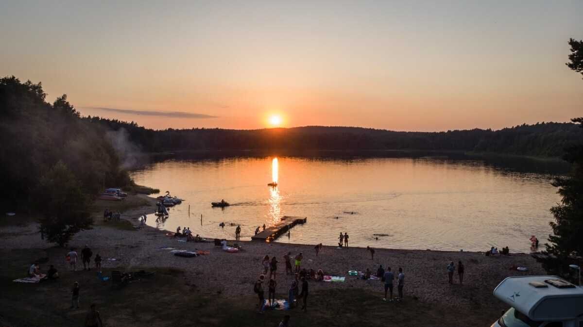 Pole namiotowe Piaseczno koło Lidzbarka (Mazury)