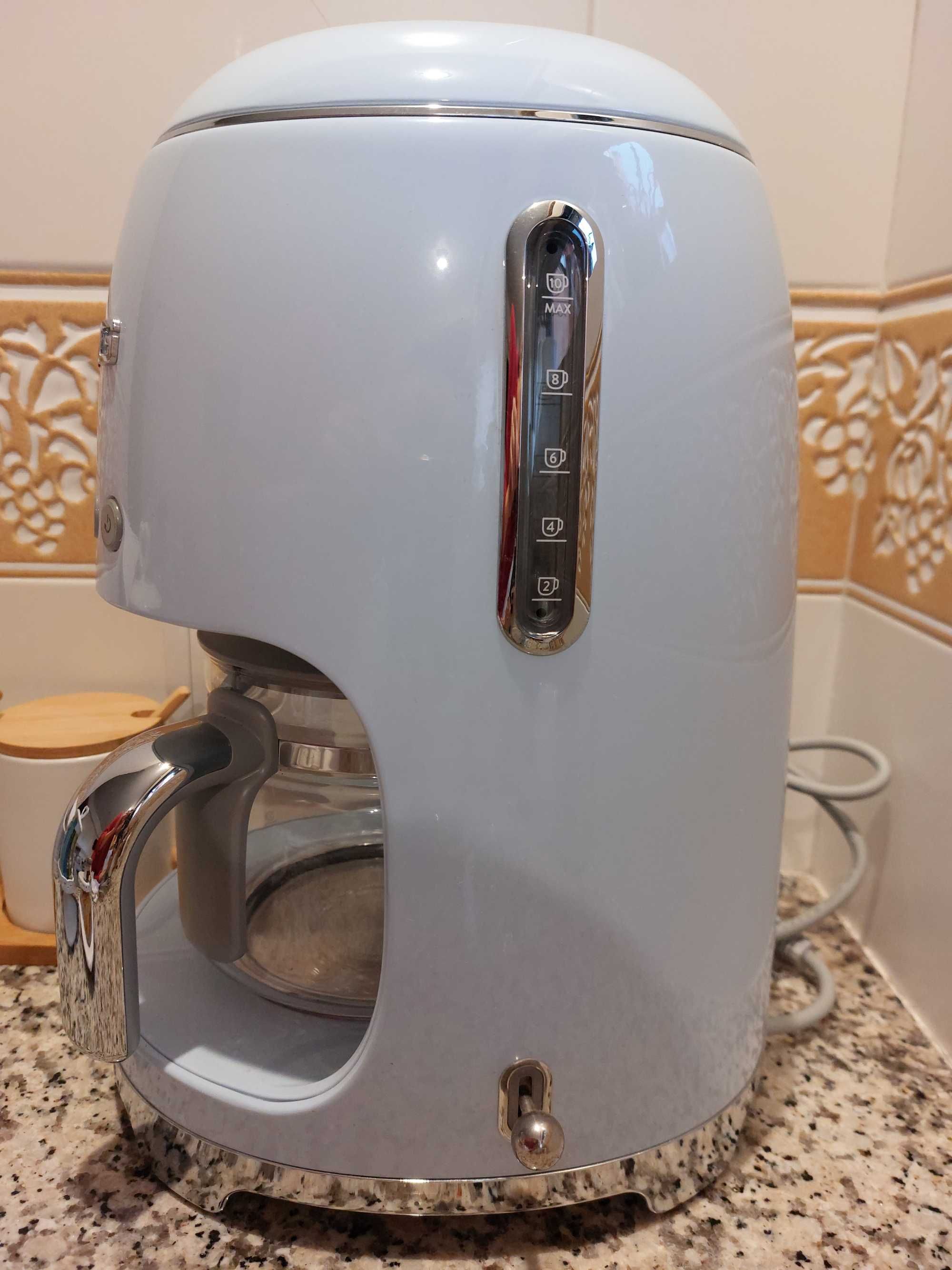 Smeg cafeteira/ máquina café azul