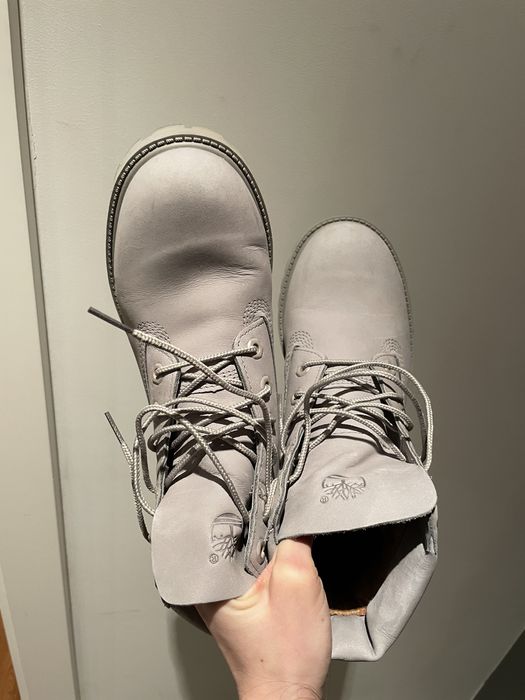 Buty timberland premium inch boot szare damskie