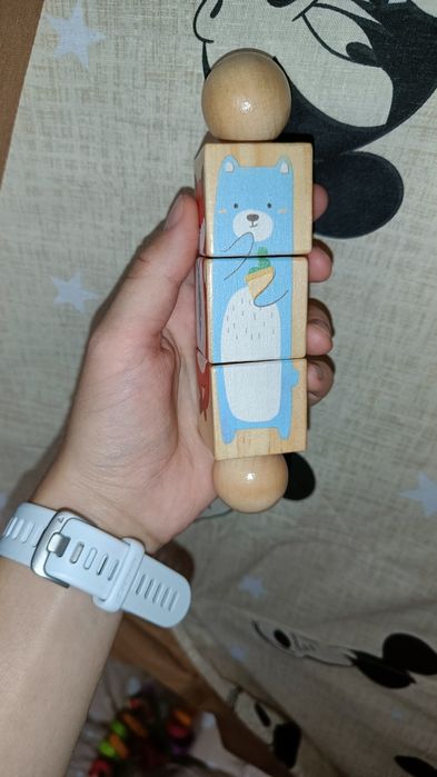 Дерев'яні кубики, перевертиш