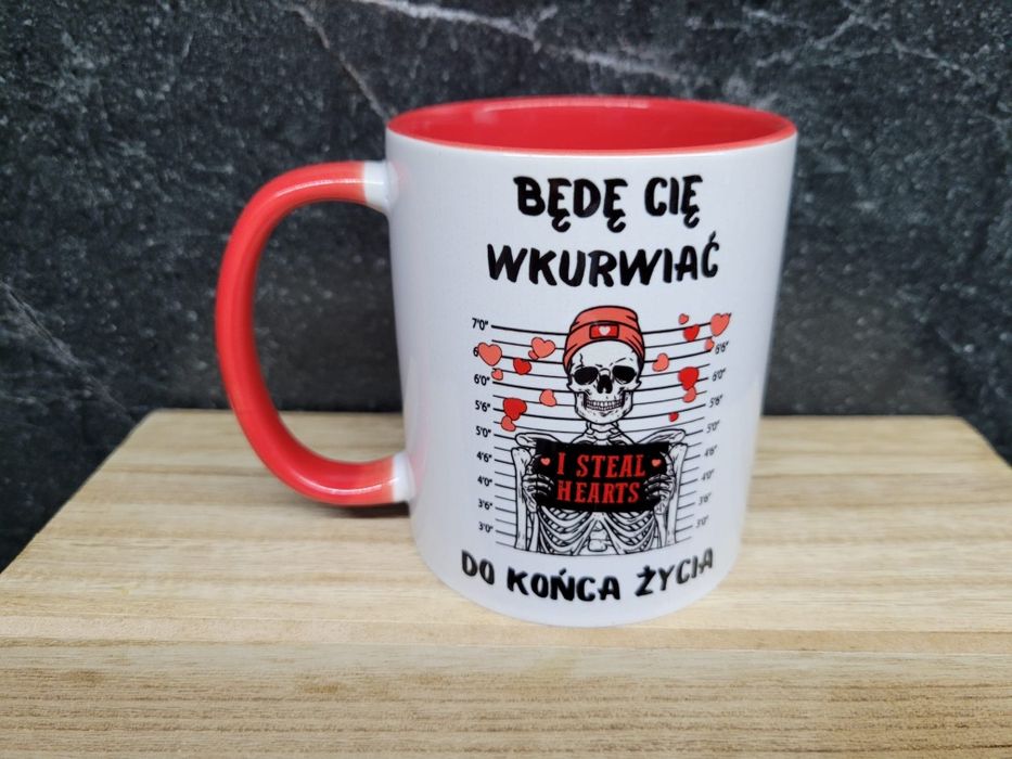 Kubek walentynki zakochanych
