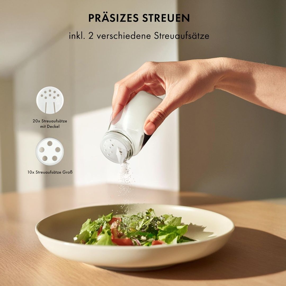 EDELHAUS Zestaw słoików na przyprawy 120ml 24szt