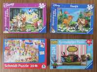 7 Puzzles DISNEY RAVENSBURGER Bambi Branca de Neve, Räuber Hotzenplotz