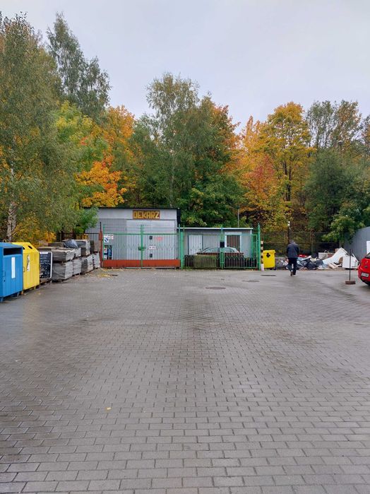 Zaplecze magazynowe z kontenerem socjalnym i biurowym