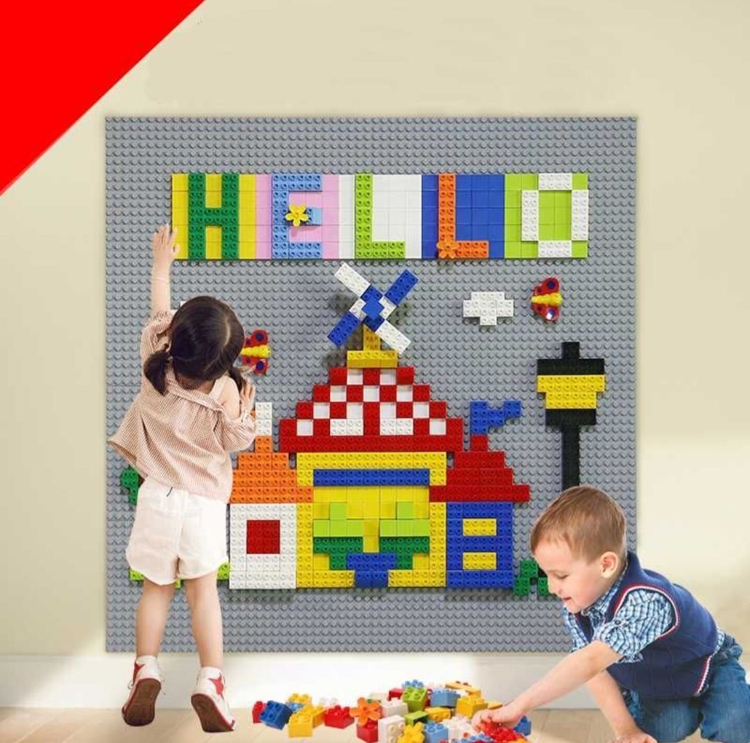 Жовта. Пластини для Лего  DUPLO, розмір 51х25 см.

Працюємо н