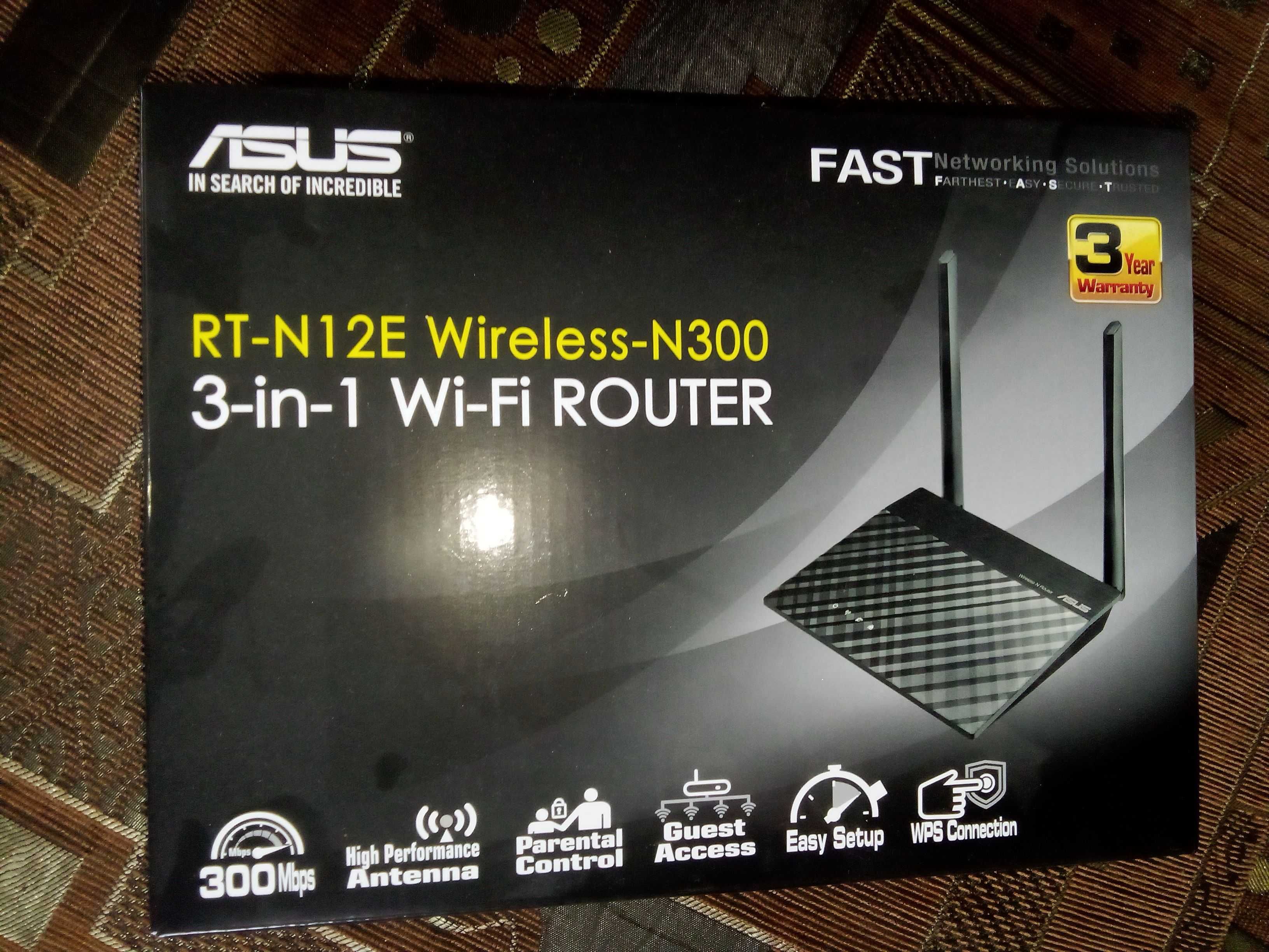 WI-FI роутер RT-N12E Wireless-N300