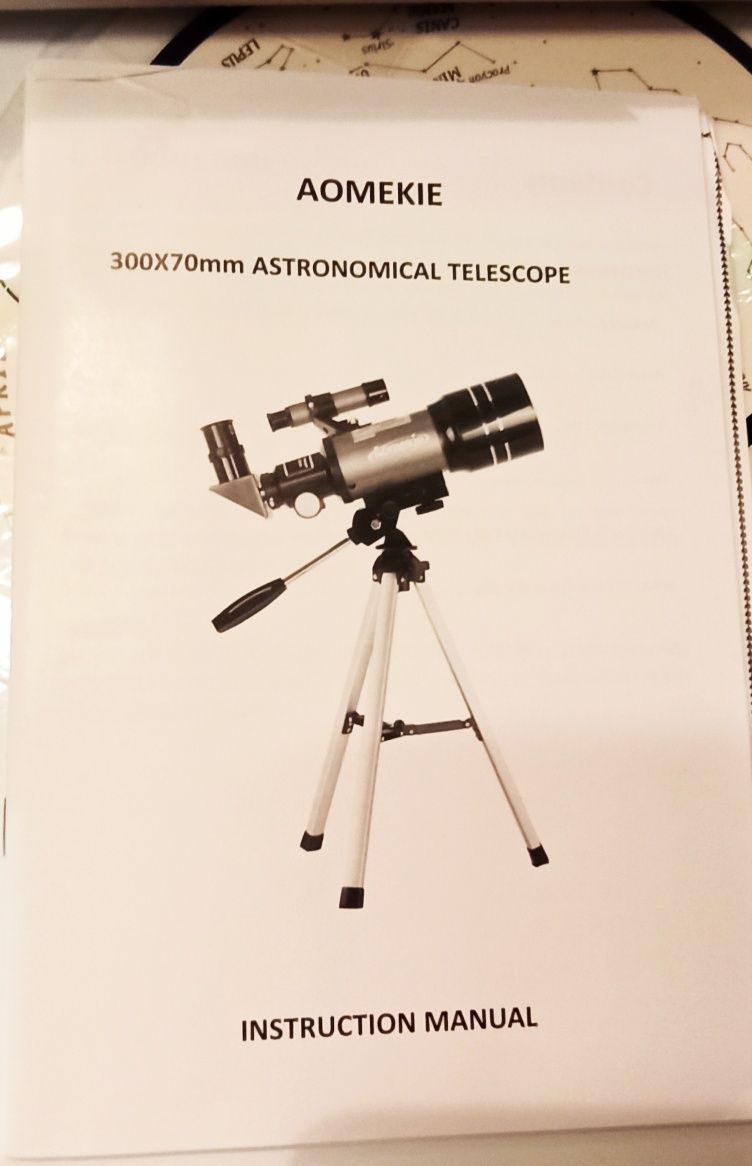 Teleskop astronomiczny AOMEKIE dla początkujących