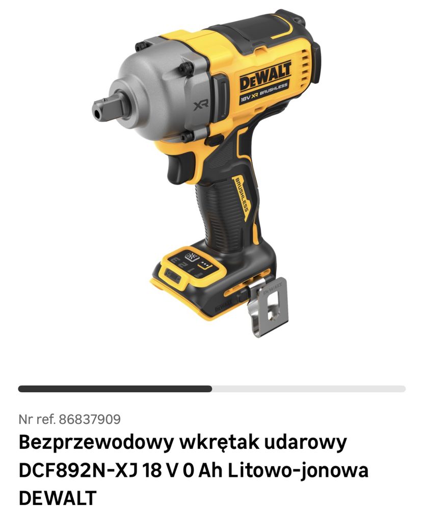 Klucz udarowy DEWALT DCF892N-XJ 18V