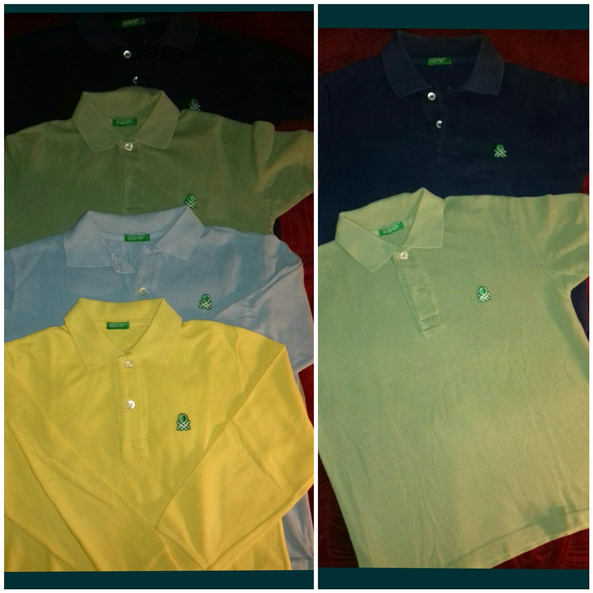 Polos e t-shirts Benetton 4 e 6 anos