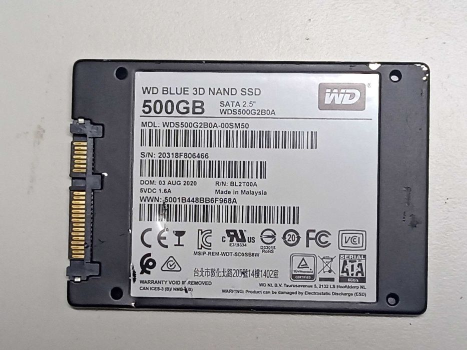 500GB WD Blue SSD накопичувач 2.5" SATA3 Гарний стан
