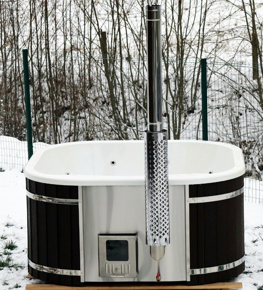 Balia ogrodowa jacuzzi beczka półka do balii basen