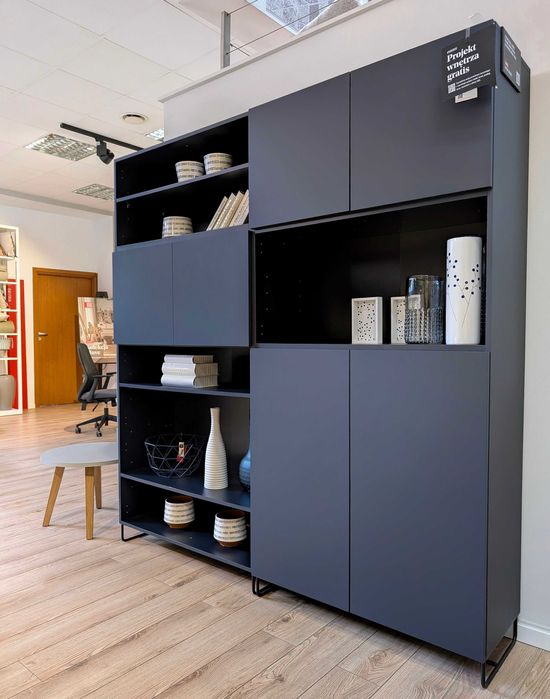 CREATIVE regał + szafki wiszące, zestaw ekspozycyjny