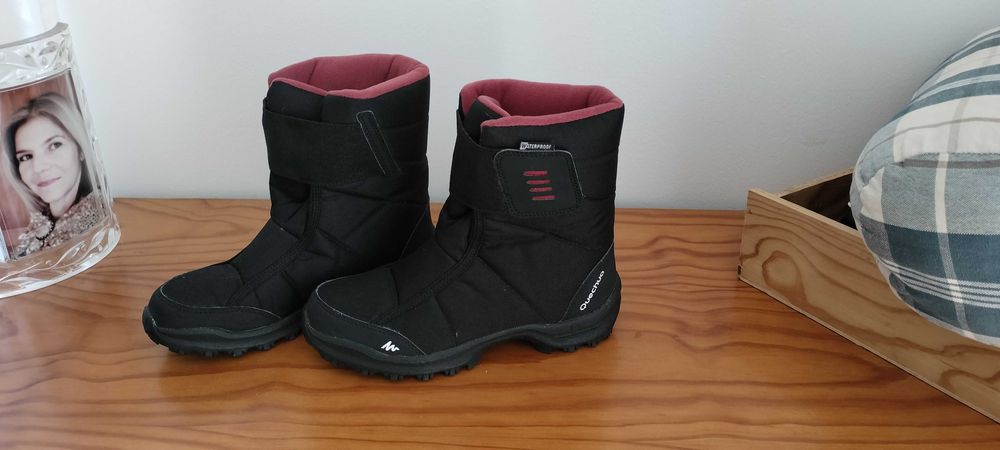 Bota para neve usada