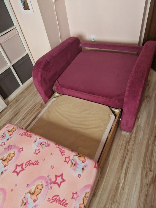 Fotel rozkładany z funkcją spania