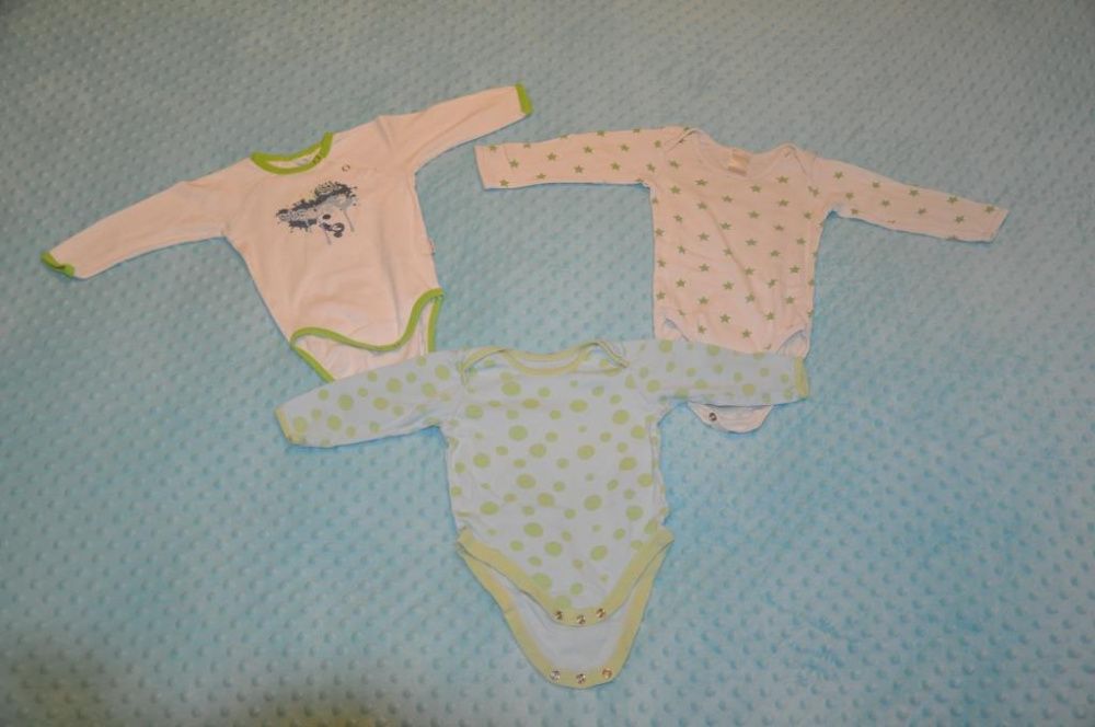 Zestaw dla chłopaka pajace śpiochy body r. 74 cm TupTup F&F