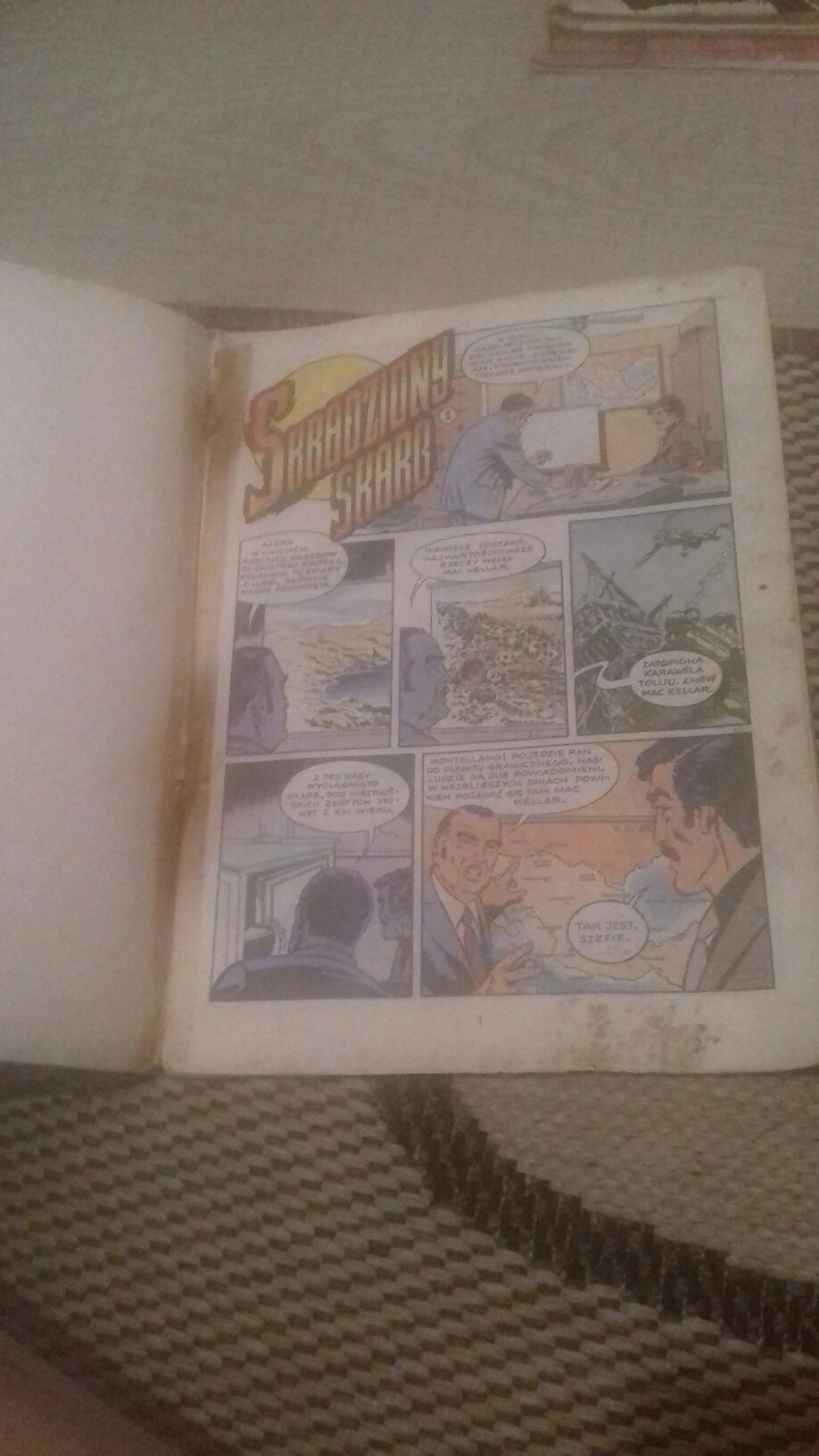 Skradziony skarb komiks 1986