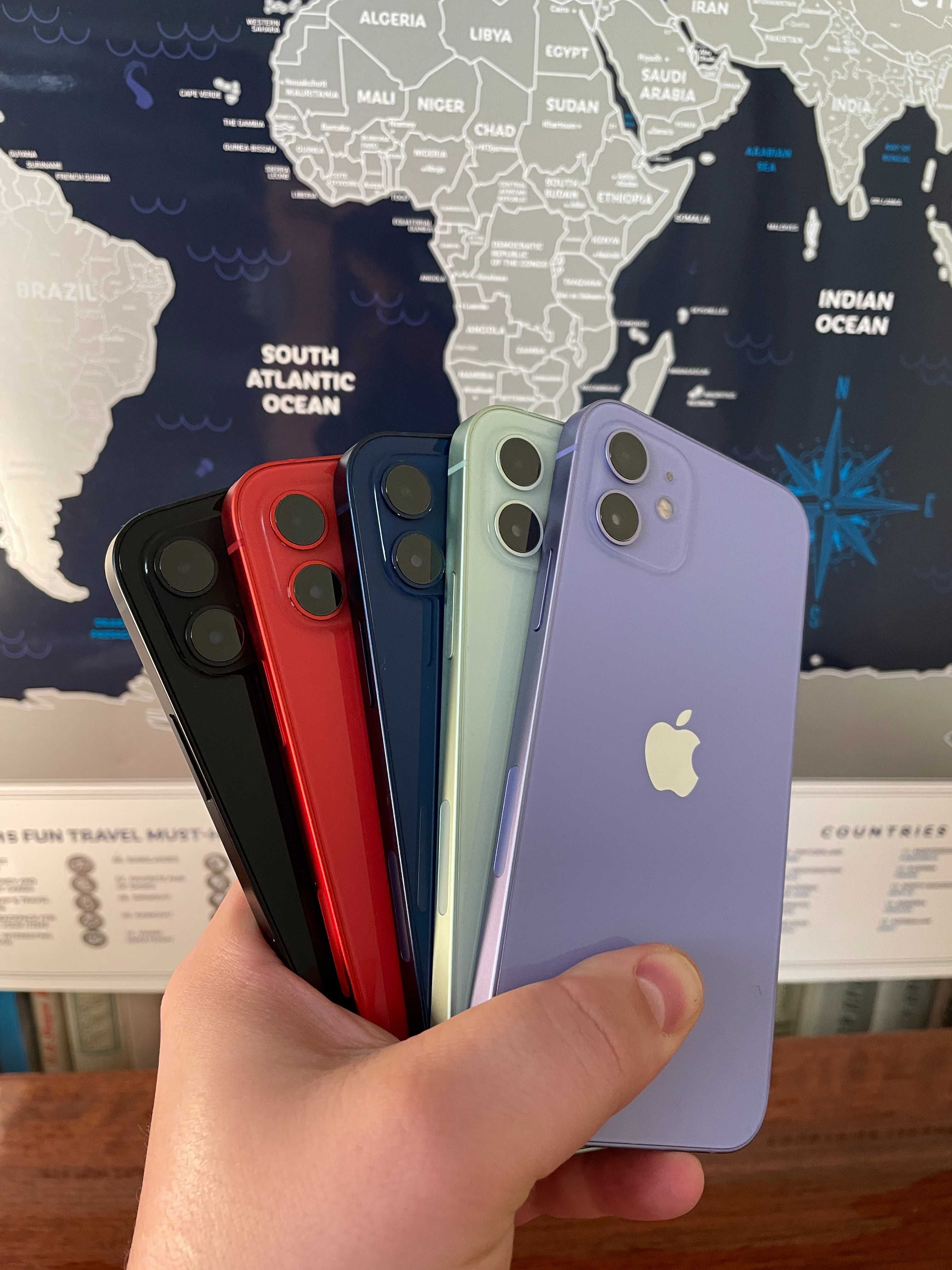 Apple Iphone 12 64 та 128gb Black White Blue Purple Neverlock