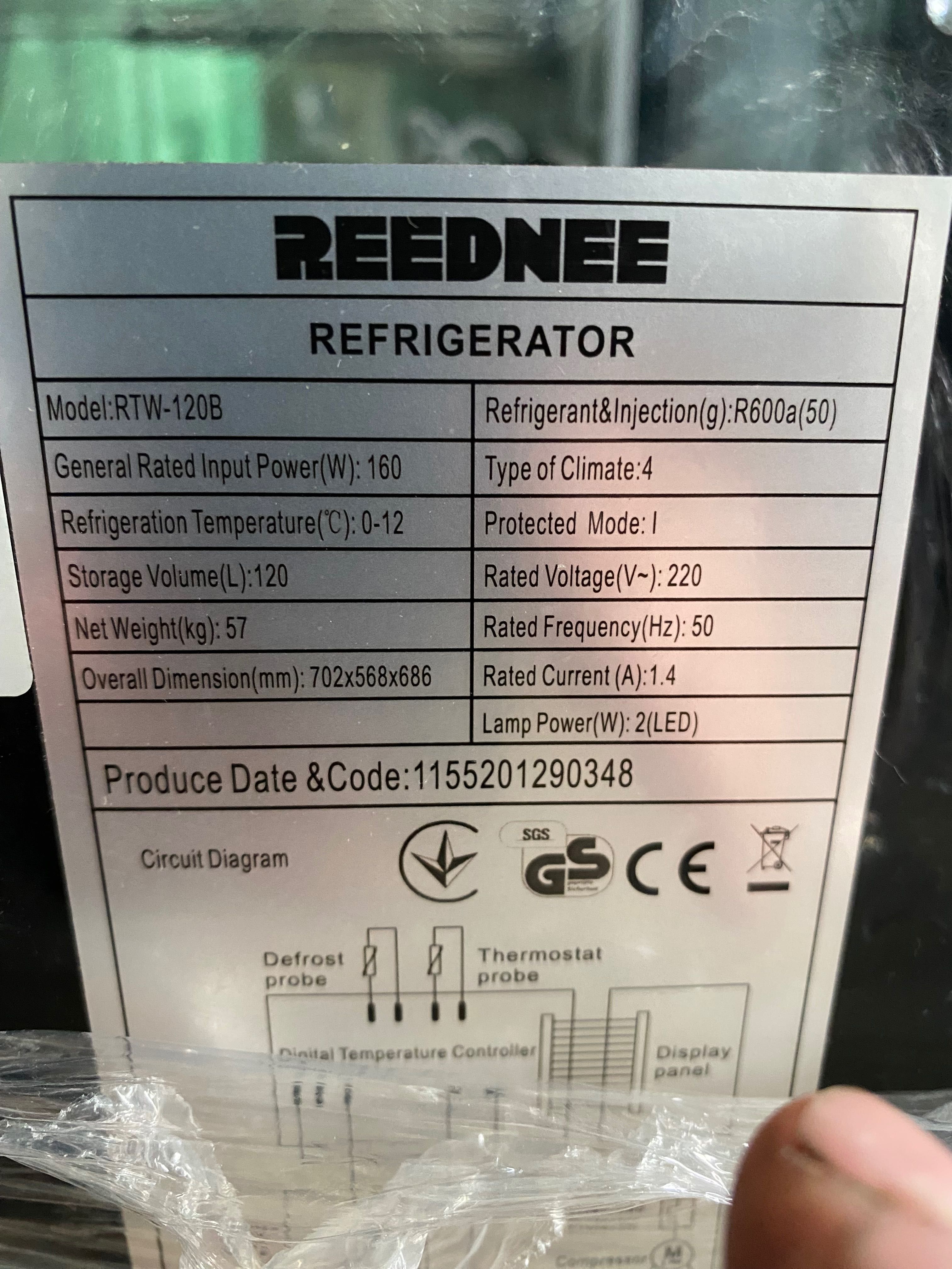 Холодильна вітрина Reednee120l