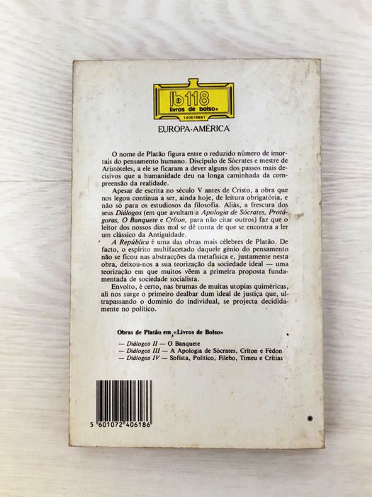 A República - Diálogos I - Platão