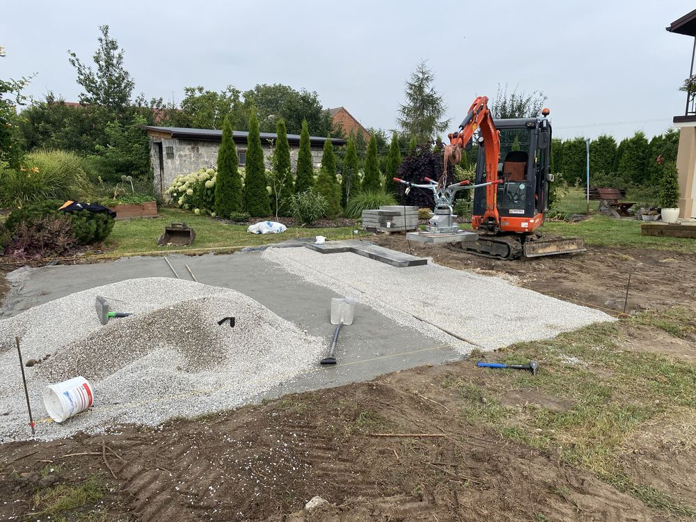 Usługa koparko-ładowarka, koparką 2 T